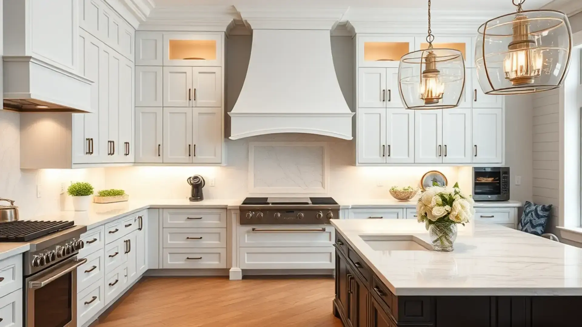 Luxury kitchen remodel with custom cabinetry